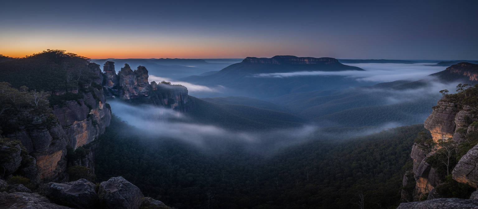 Blue Mountains panoramic view